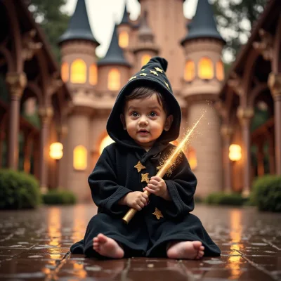 AI baby portrait - Magic Castle theme
