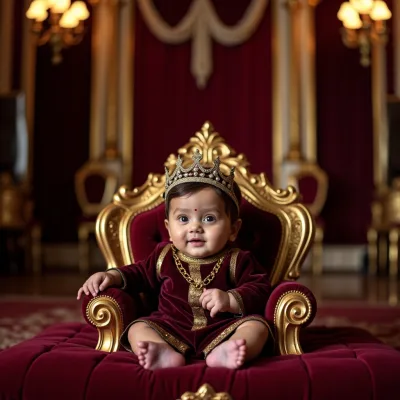 AI baby portrait - Royal theme