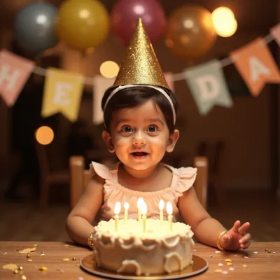 AI baby Birthday photos