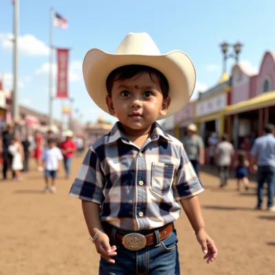 AI baby Calgary Stampede photos