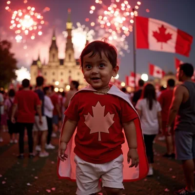 AI baby Canada Day photos