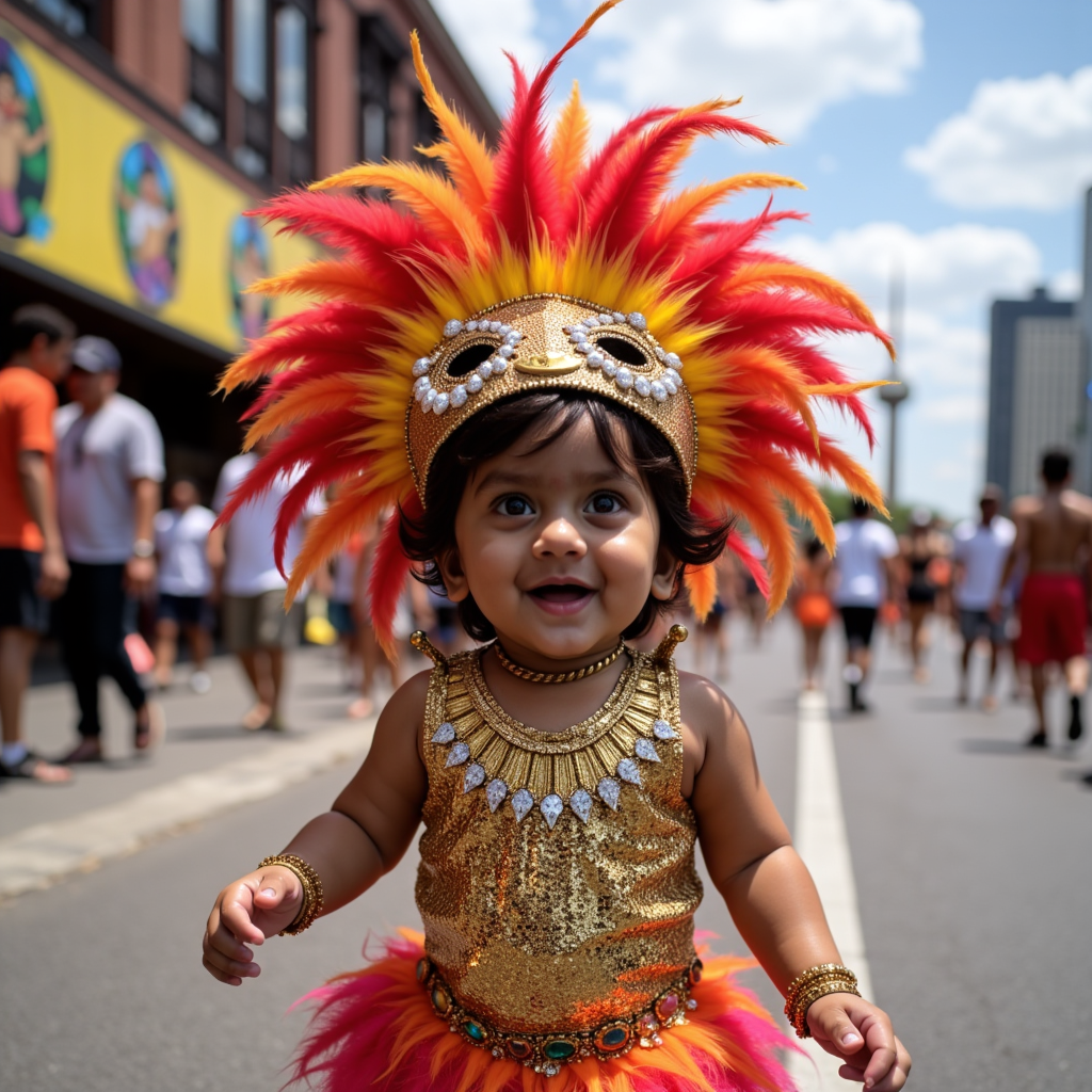 AI baby Caribana Festival portrait