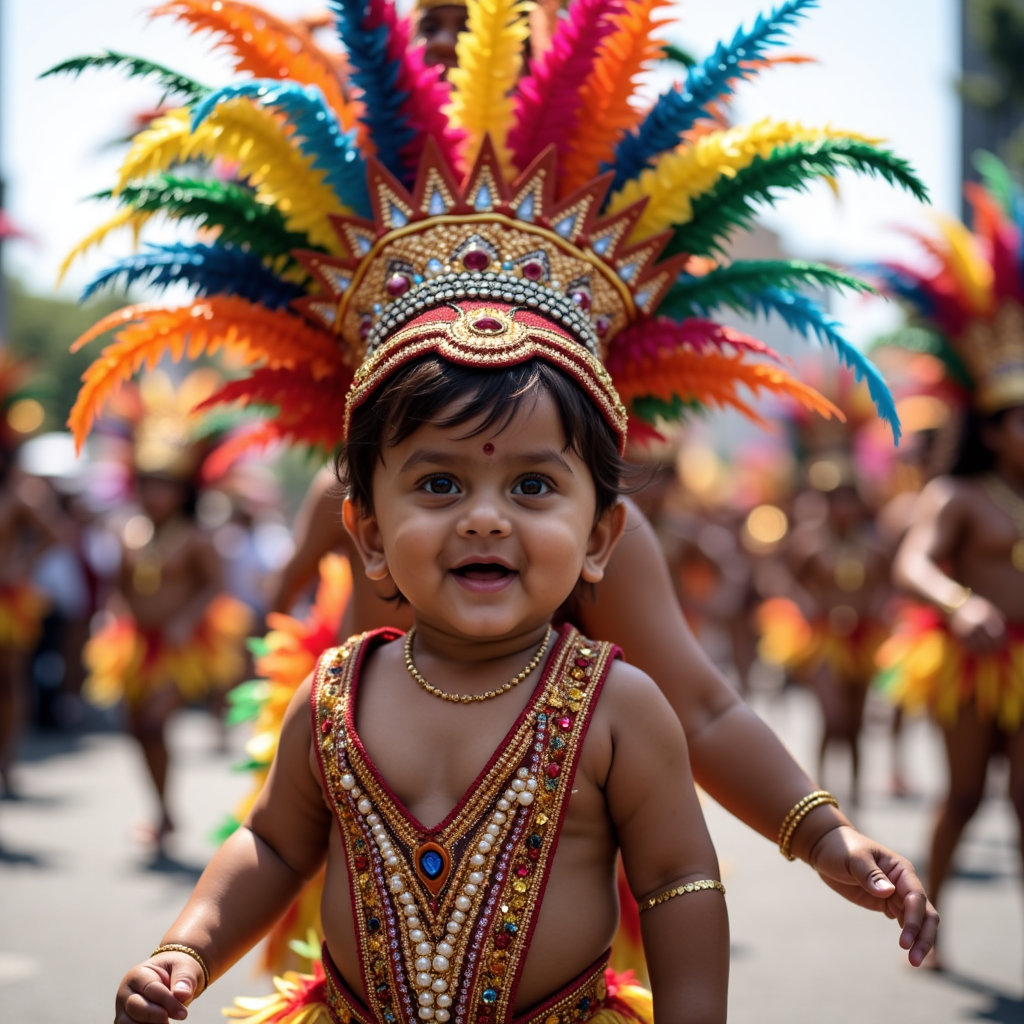 AI baby Caribana Festival portrait