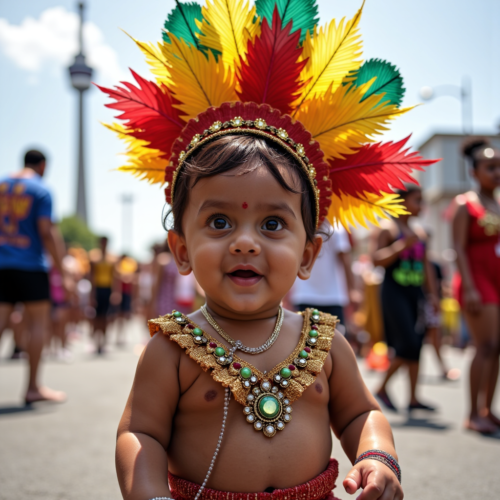 AI baby Caribana Festival portrait