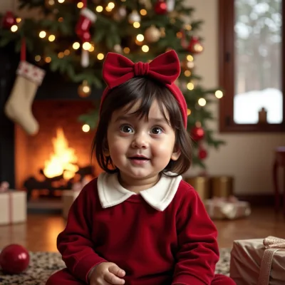 AI baby Christmas Pack photos