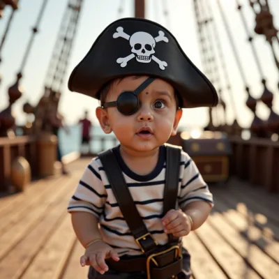 AI baby Pirate photos
