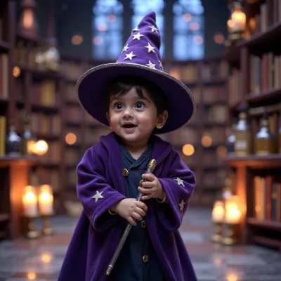 AI baby Wizard photos