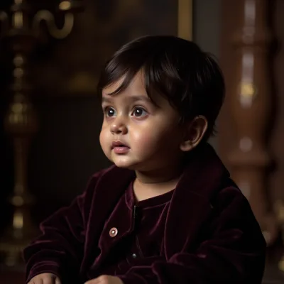 AI baby Dark Moody photos