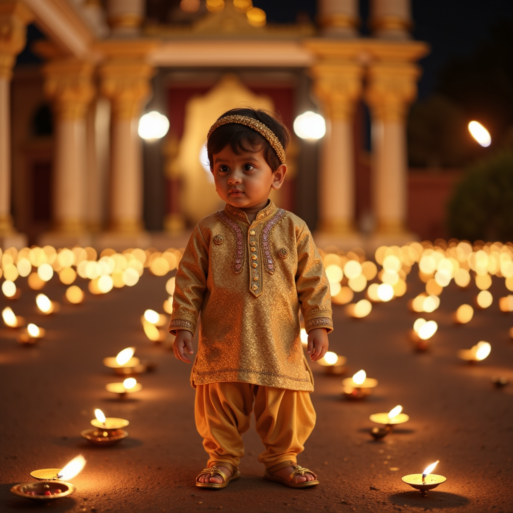AI baby Diwali Night (Premium) portrait