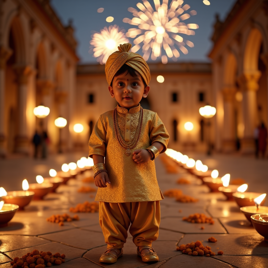 AI baby Diwali Night (Premium) portrait