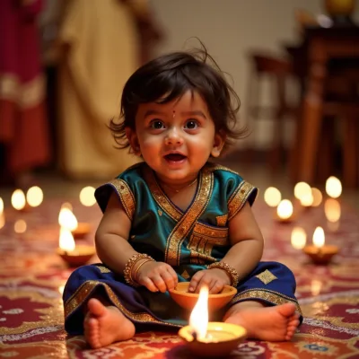 AI baby Diwali photos