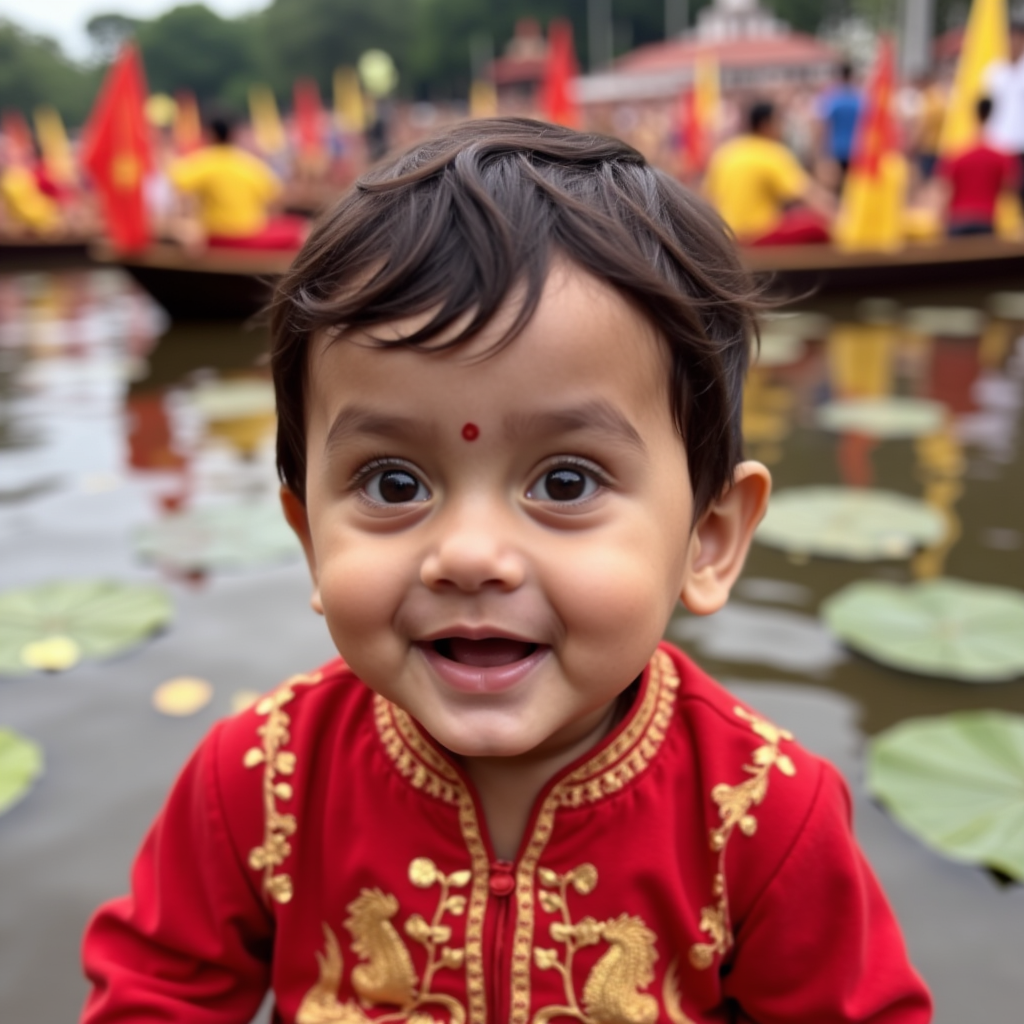 AI baby Dragon Boat Festival portrait