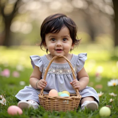 AI baby Easter photos