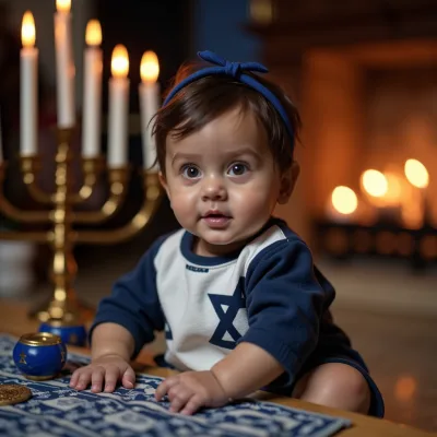 AI baby Hanukkah photos