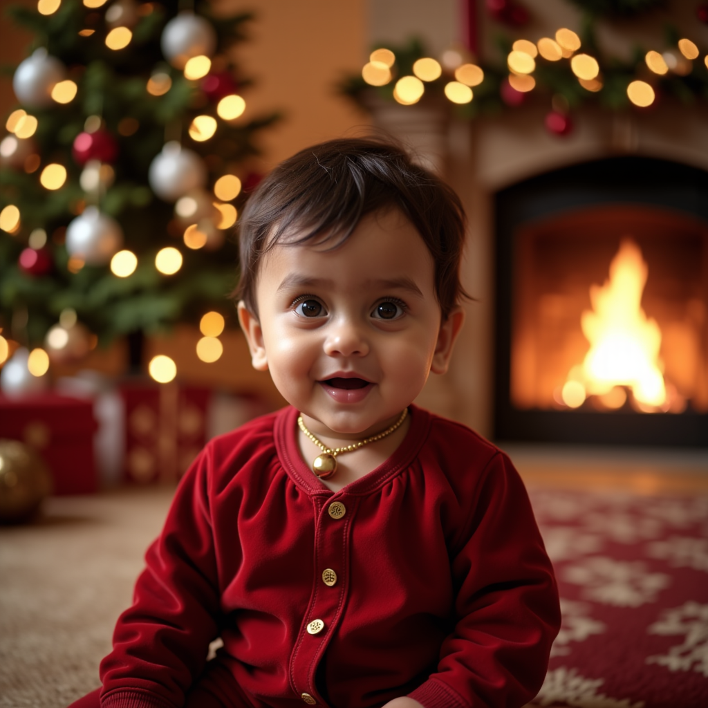 AI generated baby portrait - Holiday Mega Pack theme