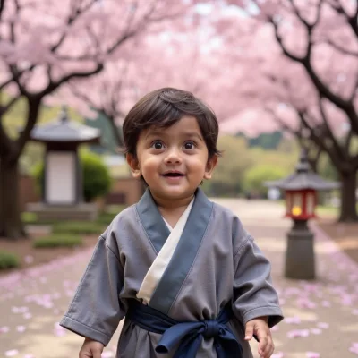 AI baby Cherry Blossom (Hanami) photos