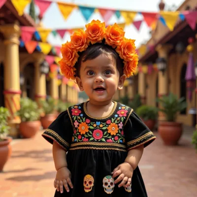 AI baby Mexican Fiesta photos