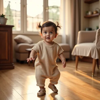 AI baby First Steps photos