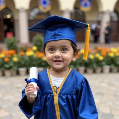 AI baby Preschool Graduation photos