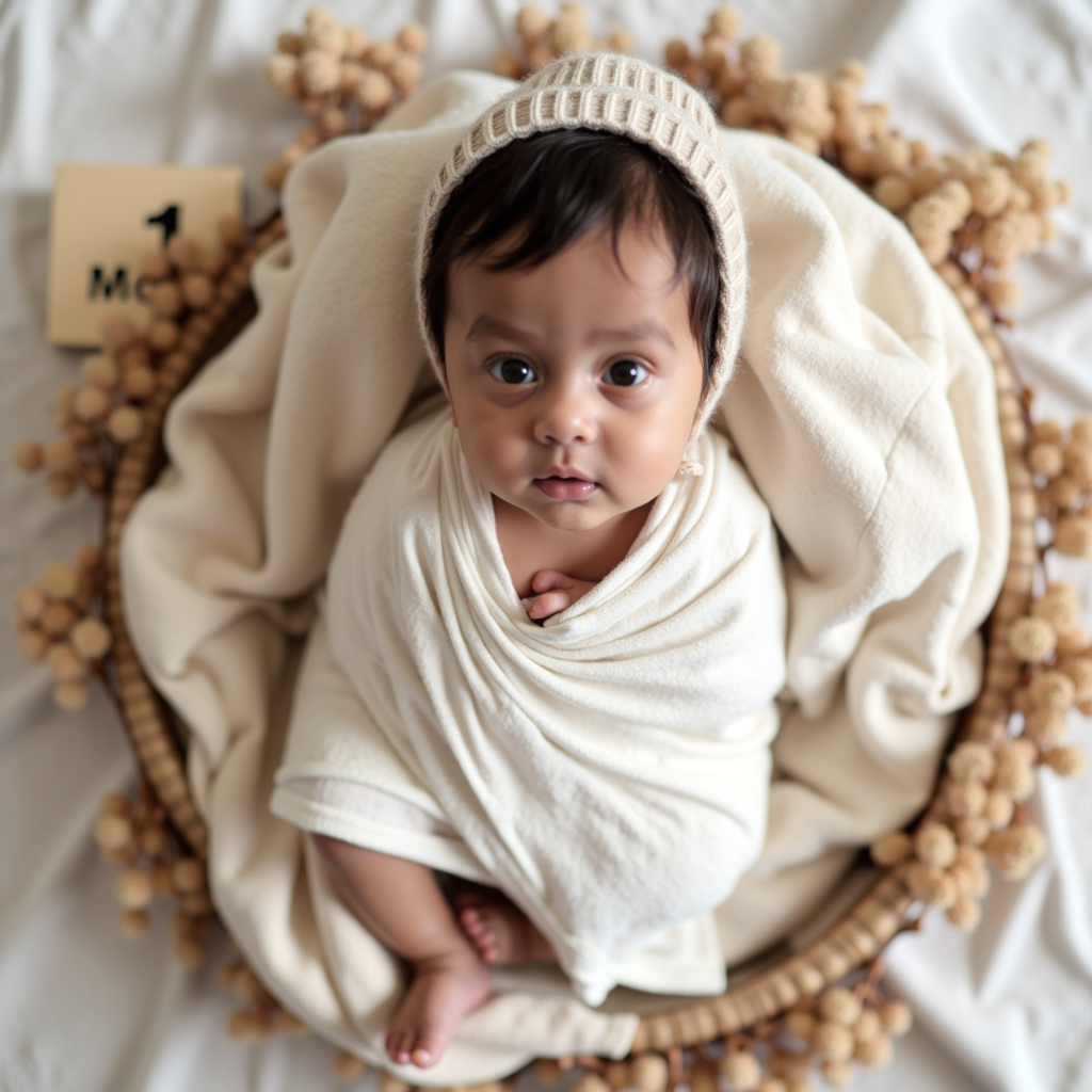 AI baby 1 Month — Newborn Bliss portrait