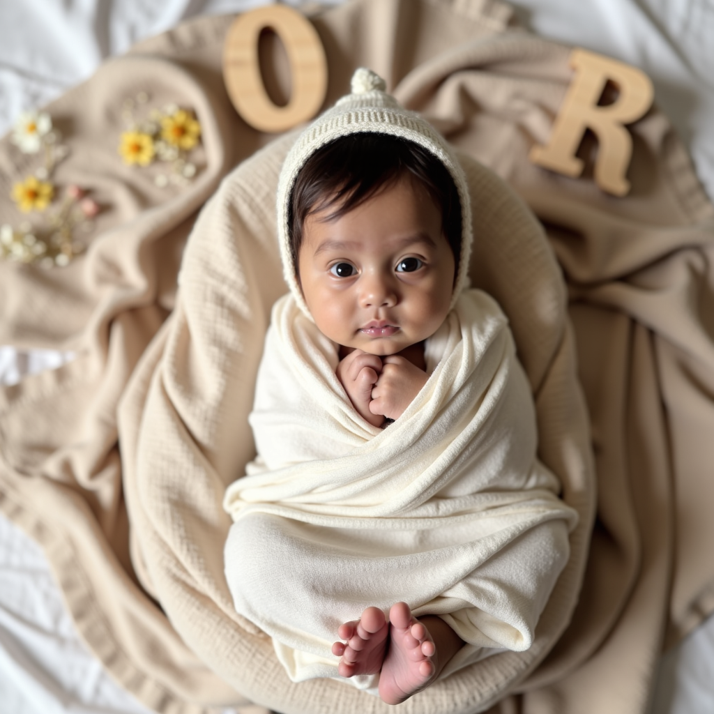 AI baby 1 Month — Newborn Bliss portrait