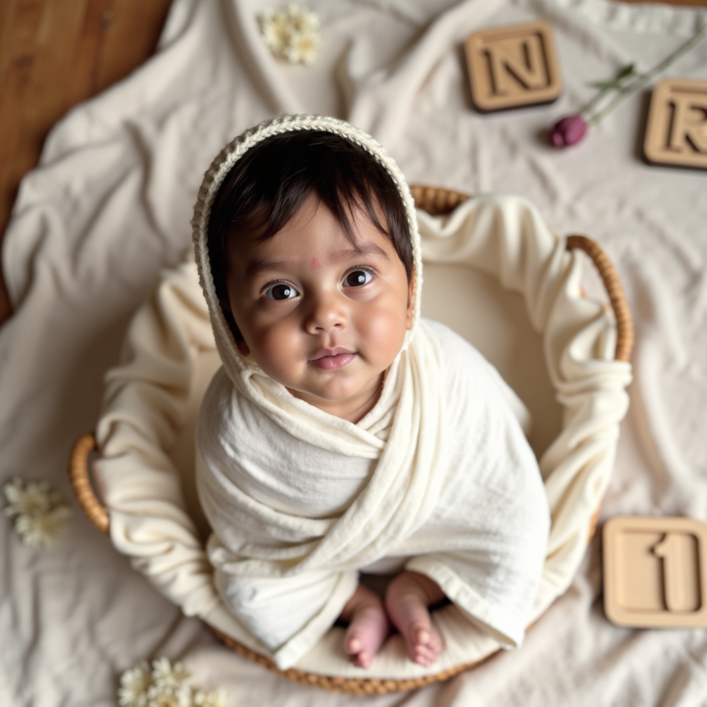 AI baby 1 Month — Newborn Bliss portrait