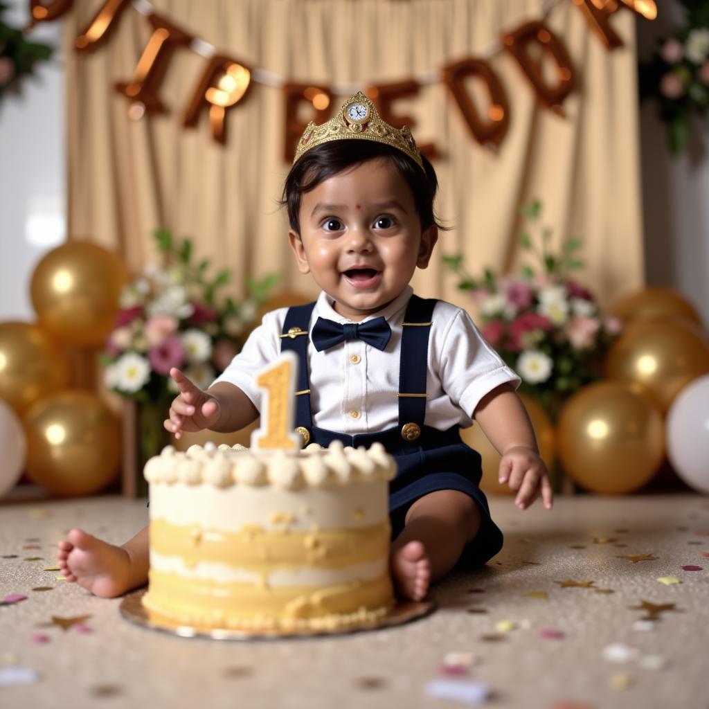 AI baby 12 Months — First Birthday! portrait