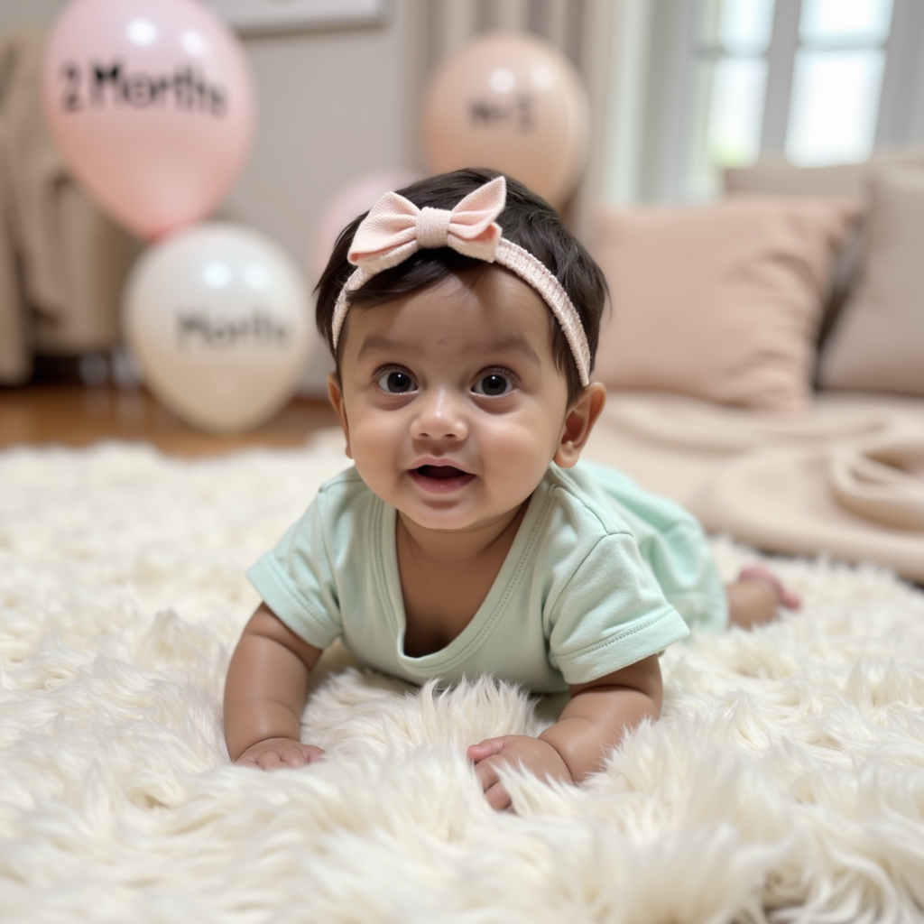 AI baby 2 Months — First Smiles portrait