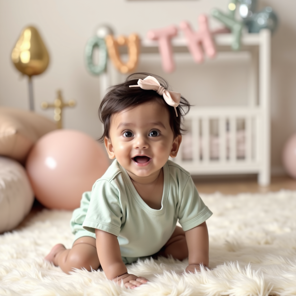 AI baby 2 Months — First Smiles portrait