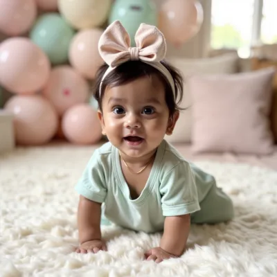 AI baby 2 Months — First Smiles photos