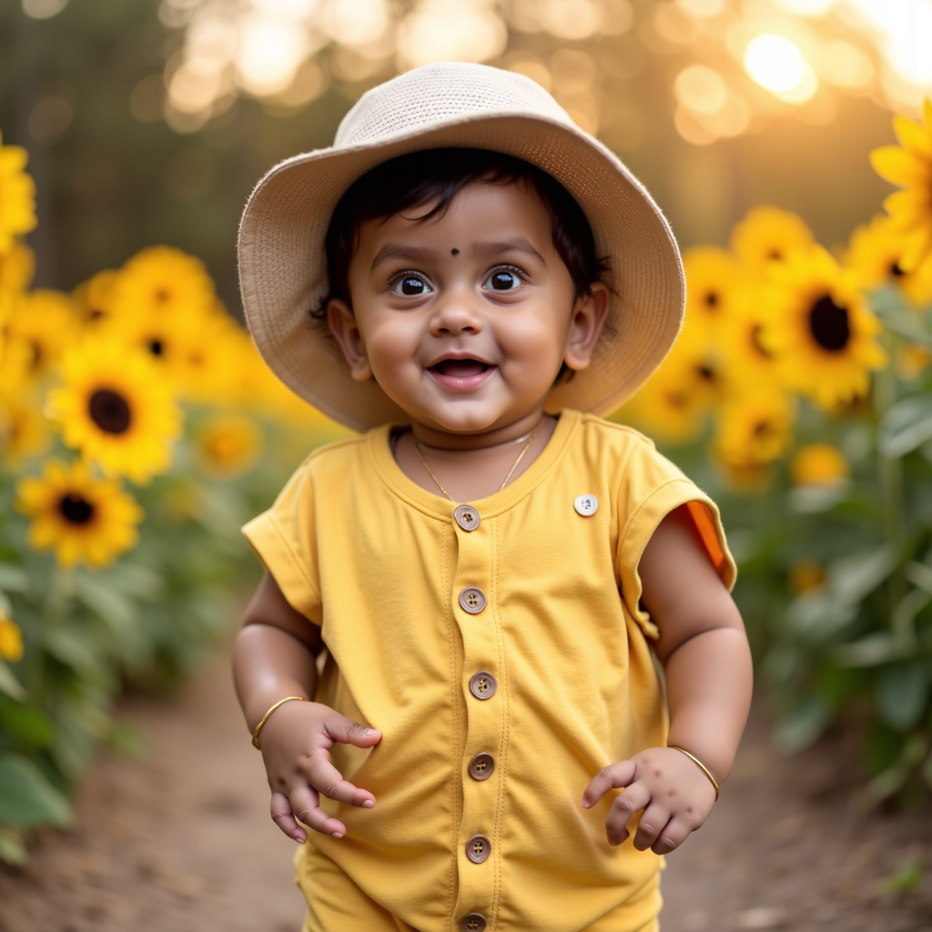AI baby 4 Months — Sunny Days portrait
