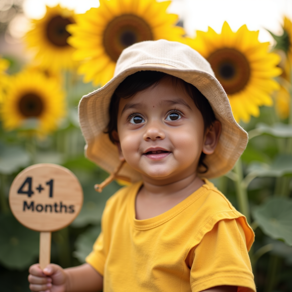 AI baby 4 Months — Sunny Days portrait