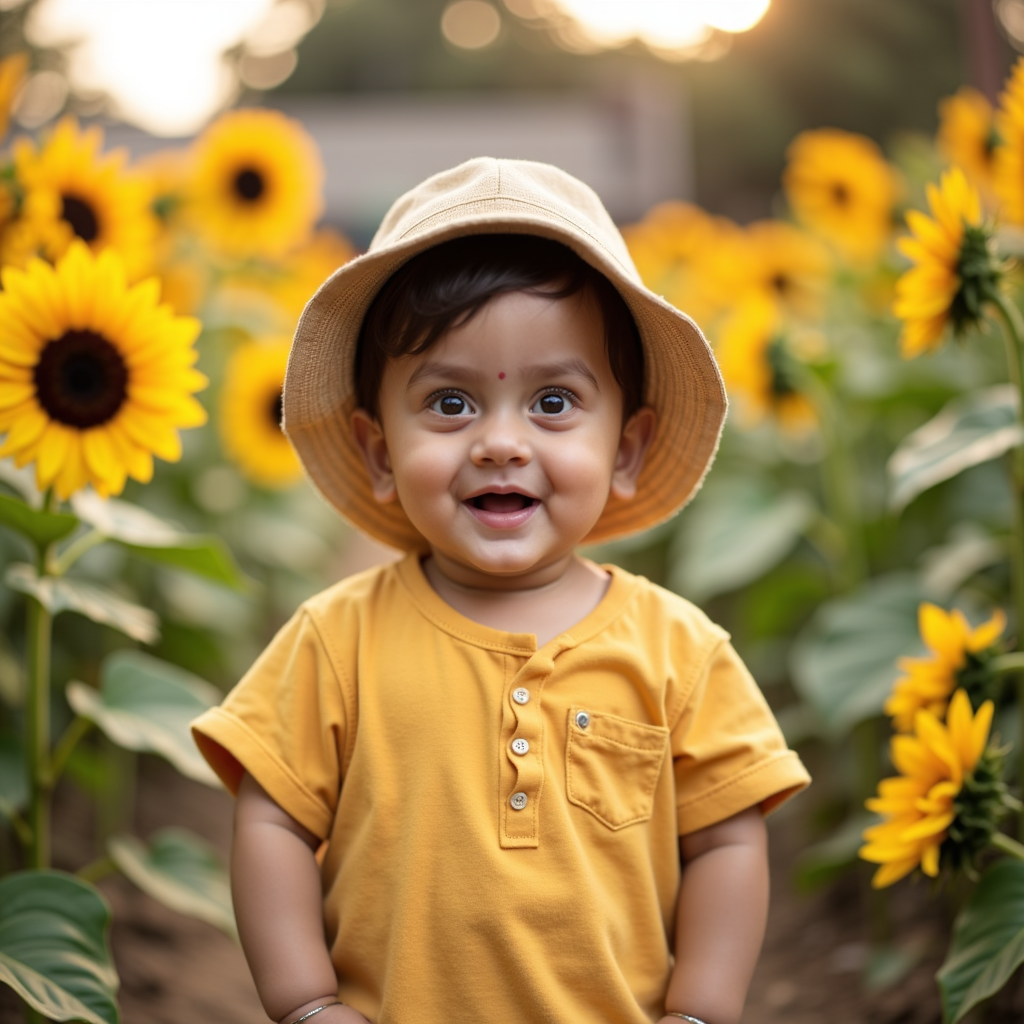 AI baby 4 Months — Sunny Days portrait