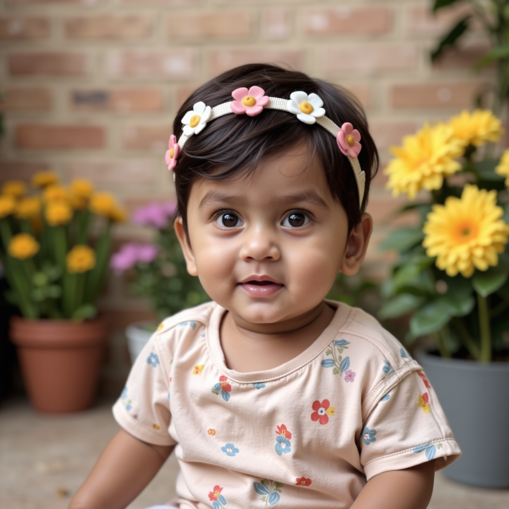 AI baby 5 Months — In Bloom portrait