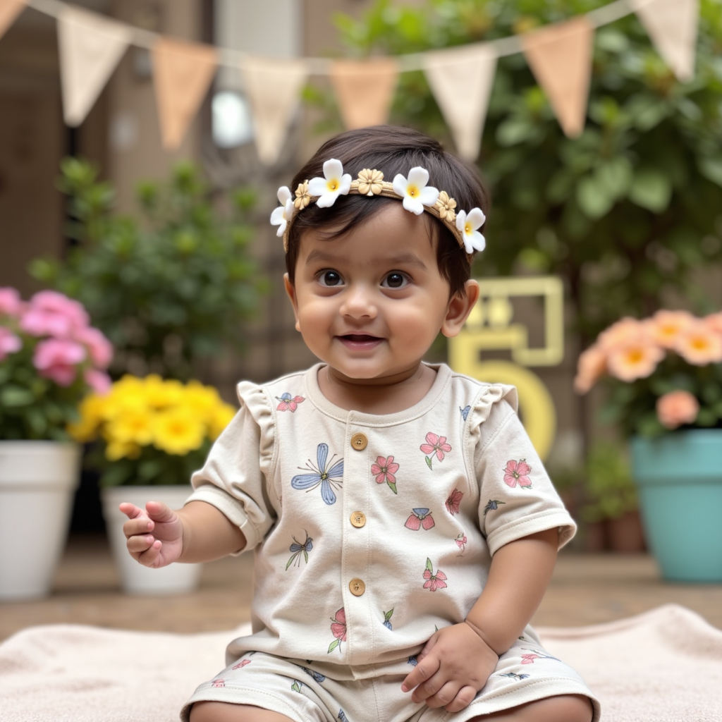 AI baby 5 Months — In Bloom portrait