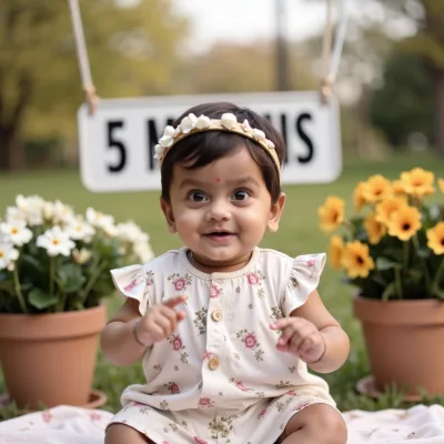 AI baby 5 Months — In Bloom photos