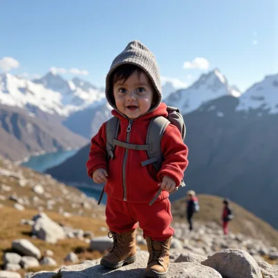 AI baby Mountain Adventure photos