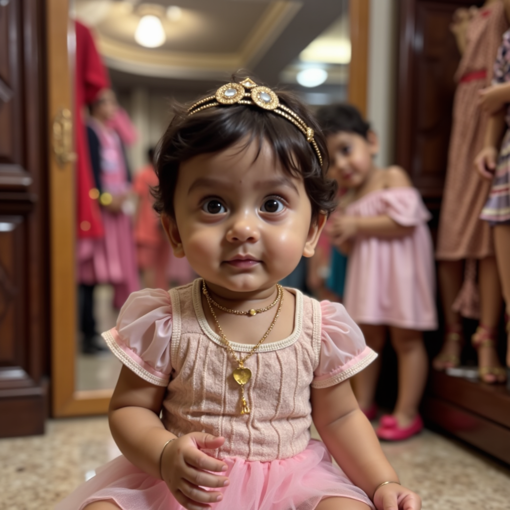 AI generated baby portrait - Dress-Up Mega Pack theme