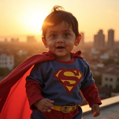 AI baby Superhero Pack photos