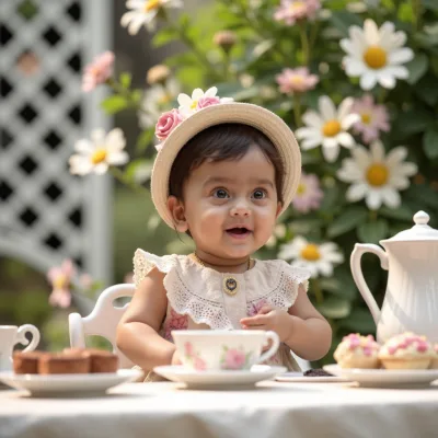 AI baby Tea Party photos