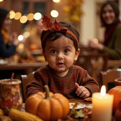 AI baby Thanksgiving photos