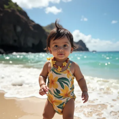 AI baby Hawaii photos