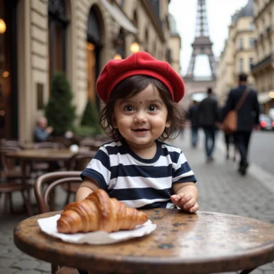 AI baby Paris photos