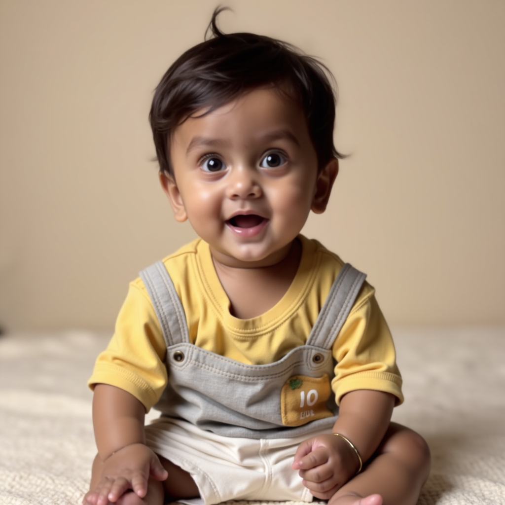AI baby 12 Month Album Pack portrait