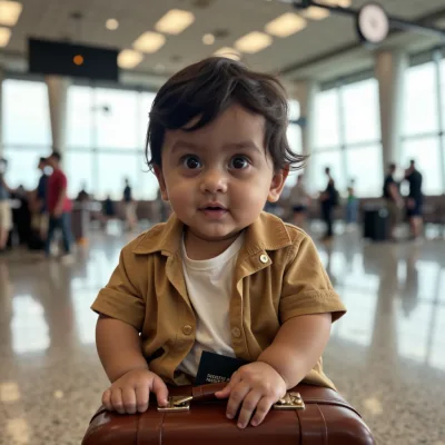 AI baby World Traveler Pack photos