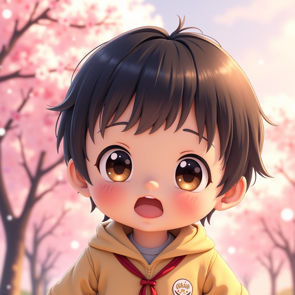 AI baby Anime portrait