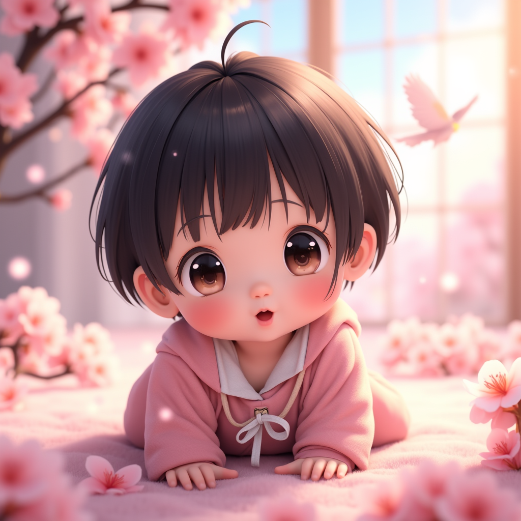 AI baby Anime portrait