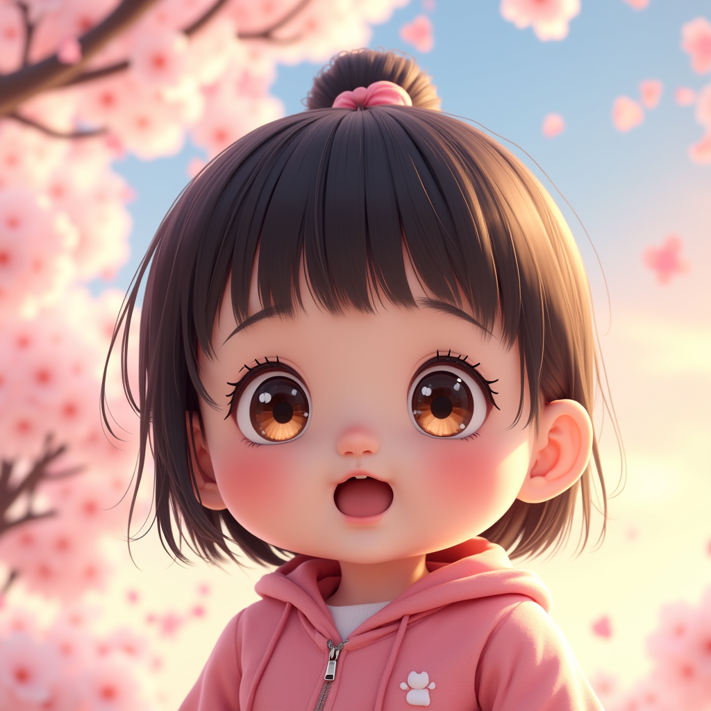 AI baby Anime portrait