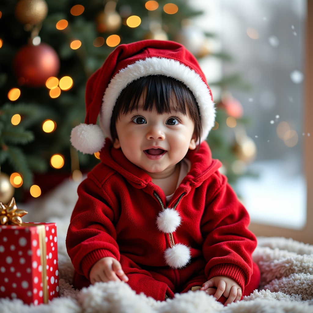 AI baby Christmas Pack portrait
