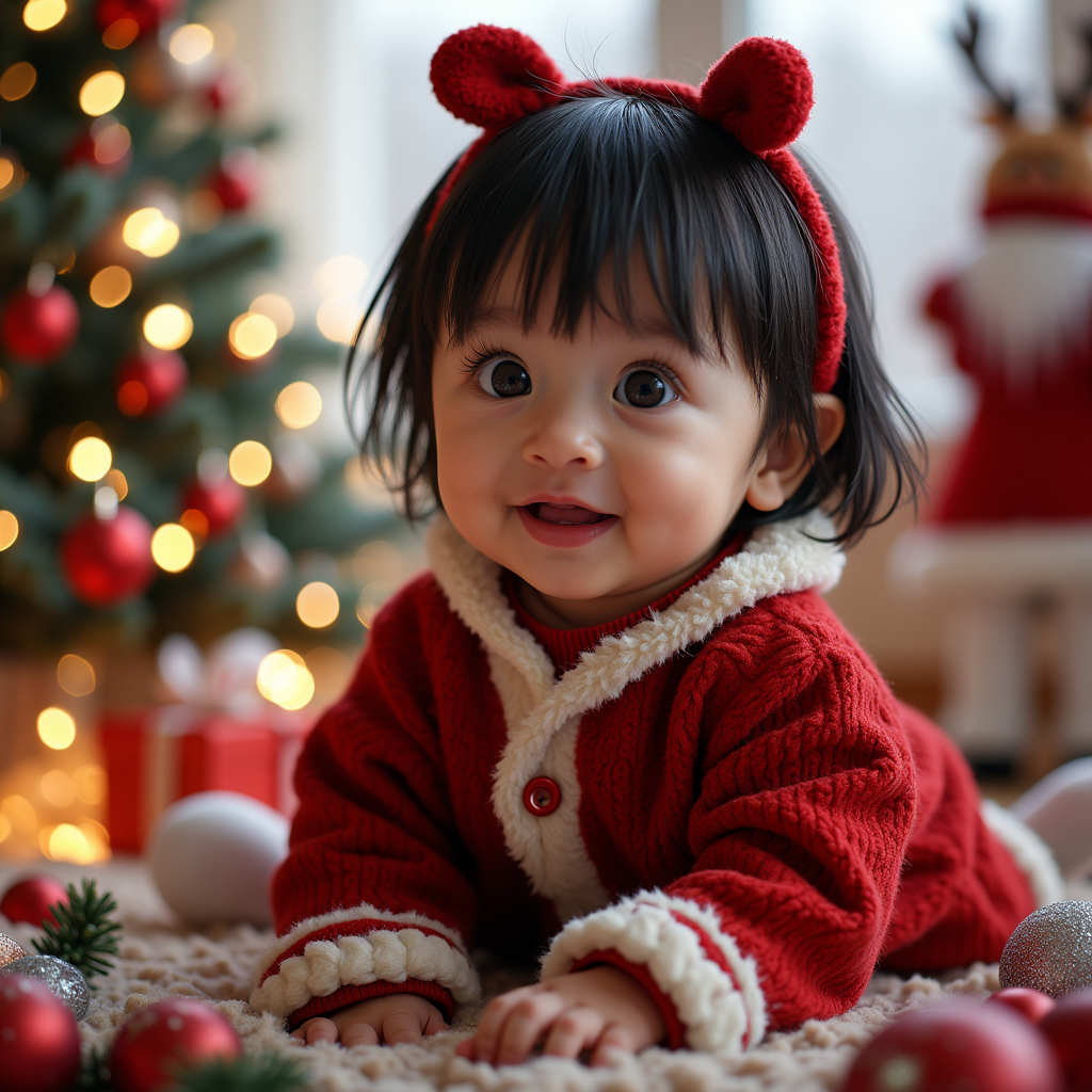 AI baby Christmas Pack portrait